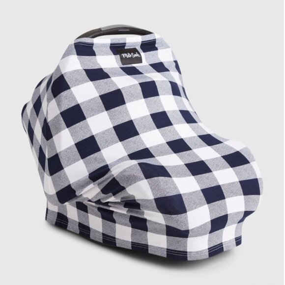NWT Milk Snob Original 5-in-1 Cover (Navy Gingham) - Picture 1 of 11
